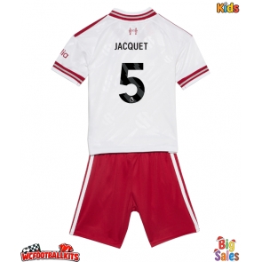 Liverpool Jeremy Jacquet #5 Replica Away Stadium Kit for Kids 2026-27 Short Sleeve (+ pants)